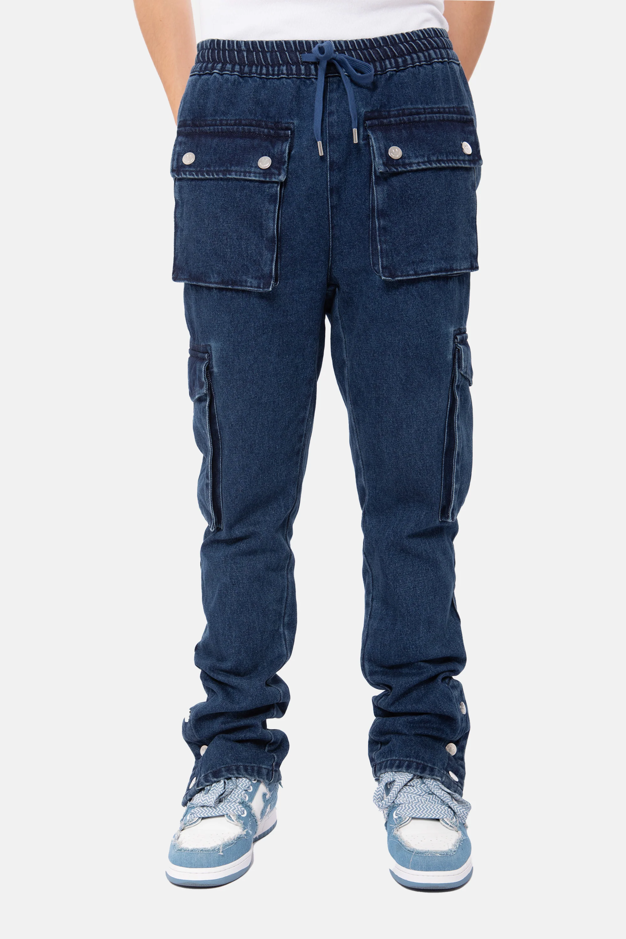 Suede Denim Bleu Foncé - Image 3